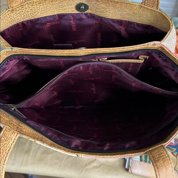 Anuschka Genuine Painted Leather Matching Set NWT - Picture 8 of 12